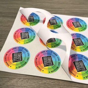 Round Shape Sticker Label Printing, Circular die cut