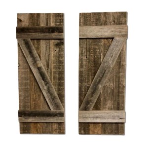 Rustic Wood Window Shutters, 100% reclaimed & recycled
