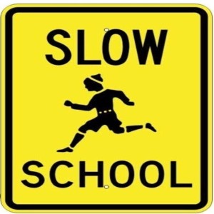 School Sign Board, Unique, safety use, clean