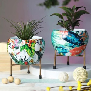 Shiny Metal Planters