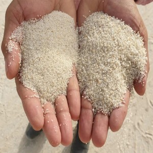 Silica Natural Sand, Washed fine grains types
