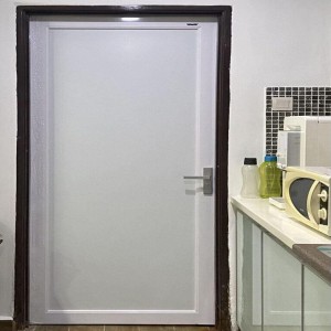 Silver Aluminium Bathroom Door, Great space saving