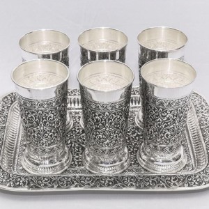 Silver Glass Set