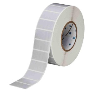 Silver Polyester barcode sticker, tear-resistants