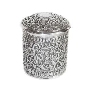 Silver Tea Container