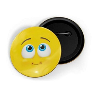 Smiley Yellow Badge