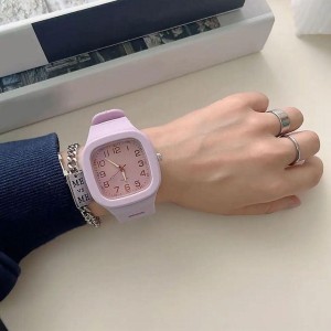 Square Stylish Wrist Watches, Luminous hands feature