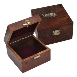 Square Wood Jewelry Box