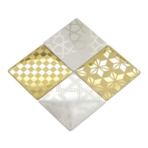 SS 304 Etched Finish Sheet, Matte or reflective base