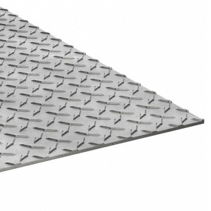 Stainless Steel 316 Diamond Sheet, Raised texture