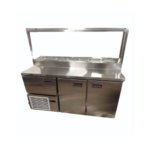Steel counter Refrigerator