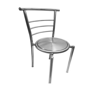 Steel Silver Dining Chair