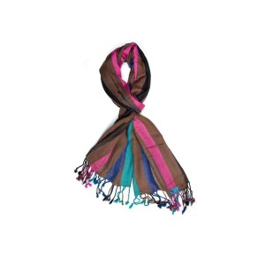 Striped Rayon Fashion Stole
