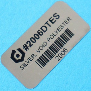 Tamper Proof Barcode Labels, High-value electronics usage