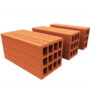 terracotta clay hollow bricks, exposed, specific