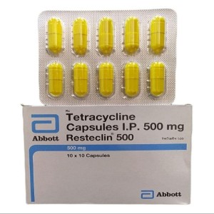 Tetracycline 500 mg Antibiotic Tablet, bacterial