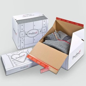 Textile Printed Corrugated Box, Fabric-safe interior