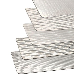 Textured Linen 304 SS Sheet, Tactile and visual texture