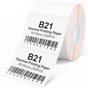 Thermal Barcode Sticker, Pack Type roll, white