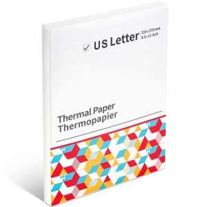 Thermal Letter Paper, Glossy size, portable