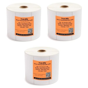 Thermal Printed Barcode Label, Paper material, oil proof