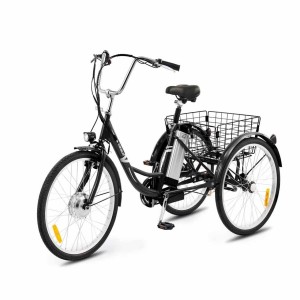 Three Wheel Bicycle, Black color, hand operated