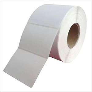 Transparent Barcode Label, white finish surface