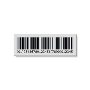 Transparent barcode Stickers, 1 Inch Diameter, 1000 Count