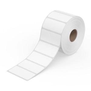 Transparent PET Barcode Label Roll, Clear finish