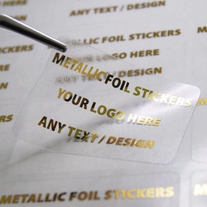 Transparent Sticker Label Printing, Clear film-base