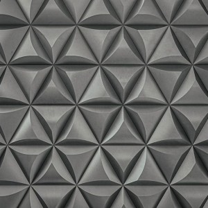 Triangle 3D wall tiles, Triangular layout type