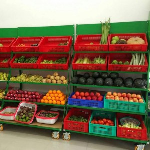 Vegetable Shop Storage Rack, Free standing unit type