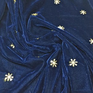 Velvet Embroidery Fabric