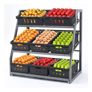 Vertical Vegetable Shop Rack, Additional storage space