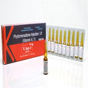 Vitamin K1 Phytomenadione, Fat-soluble clotting vitamin