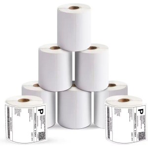 Waterproof Barcode Label Roll, Synthetic material type