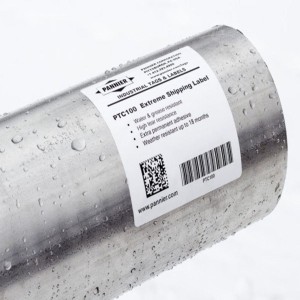 Weatherproof Polyester Barcode Stickers, Semi-Gloss