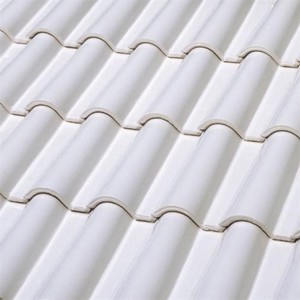 White Clay Roof Tiles, Flat tile, 20 mm thick