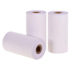 White Fax Paper Roll, Standard size, plain pattern
