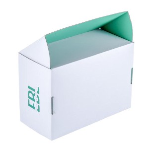 White Kraft Printed Corrugated Box, Clean white kraft
