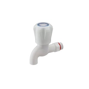 White Plastic Bib Cock