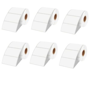 White Roll Barcode Label, premium quality paper