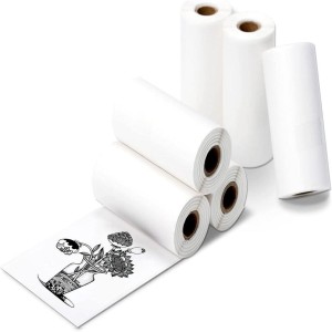 White Thermal Printer Paper Roll, 3 ich width