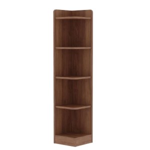 Wood Corner Bookshelf, Triangle minimalist floor type