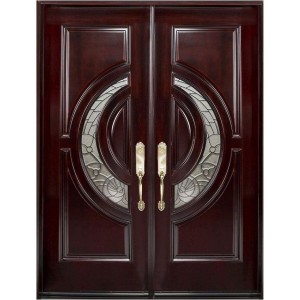 Wooden Double Door, Multi point 5 way locking system