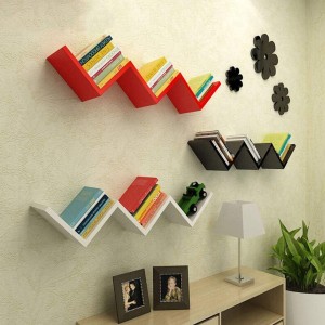 Wooden Hanging Bookshelf, Small, simple to set up