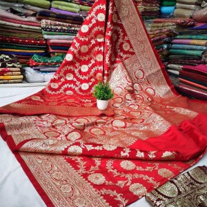 Wrinkle Banarasi Fabric